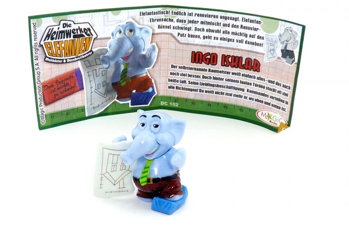 INGO ISKLAR mit Beipackzettel (Die Heimwerker Elefanten)