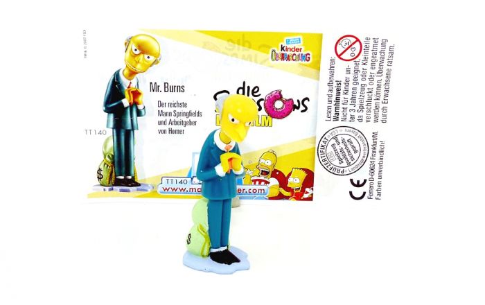 Mr. Burns mit deutschen Beipackzettel (The Simpsons)