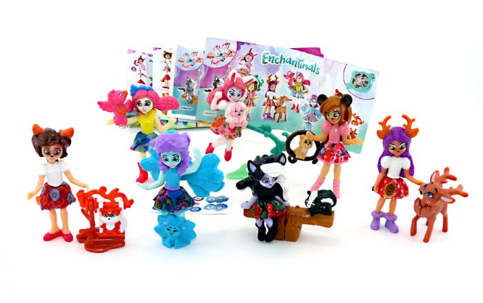 Enchantimals alle 7 Figuren der Serie aus dem Überraschungsei