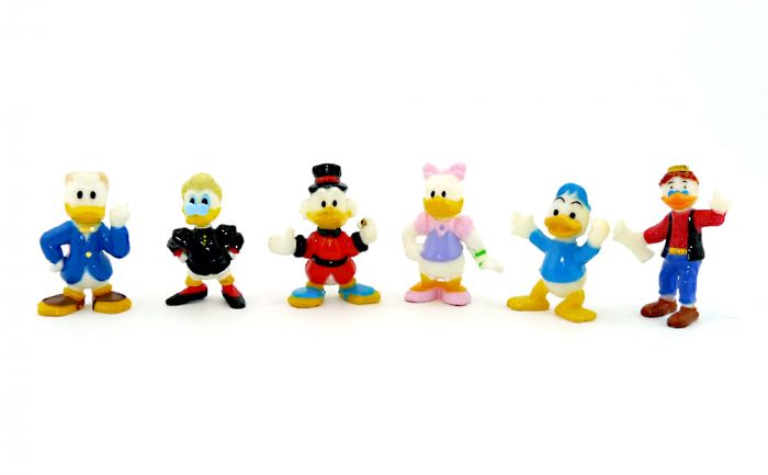 Goofy und seine Freunde Nr. 2. Topolino von 1993. 6 Figuren [Firma Nestle - Disney]