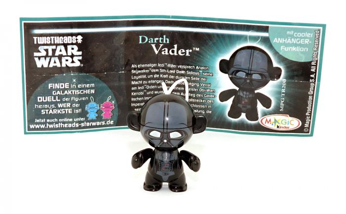 Darth Vader aus der Serie Star Wars - Twistheads mit Zettel