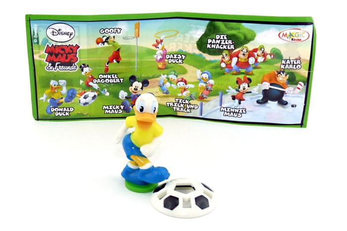 Donald Duck mit deutsch beschrifteten Beipackzettel (Micky Maus & Freunde)