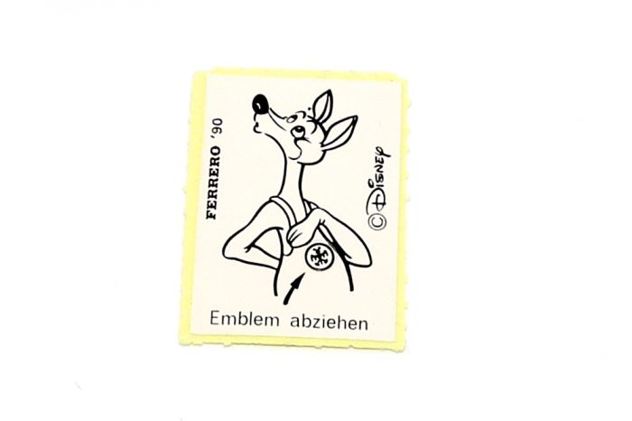 Beutel Berti Emblem Aufkleber auf Folie von 1990