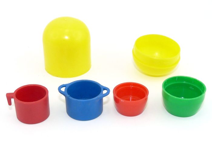 4 teiliges Topfset noch in original dreiviertel Kapsel