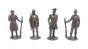 4er Set Soldaten 19 Jahrhundert aus Kupfer. Größe der Figuren 40mm