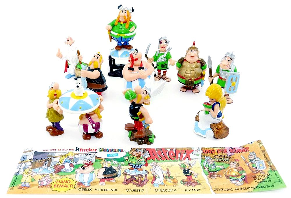 2000 komplett 10 BPZ alle Figuren 3 BA Ferrero: Asterix und die Römer 