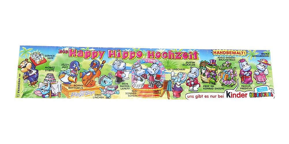 Suchen Sie sich 2 Figuren "Happy Hippo Hochzeit" 1999 mit BPZ aus! 