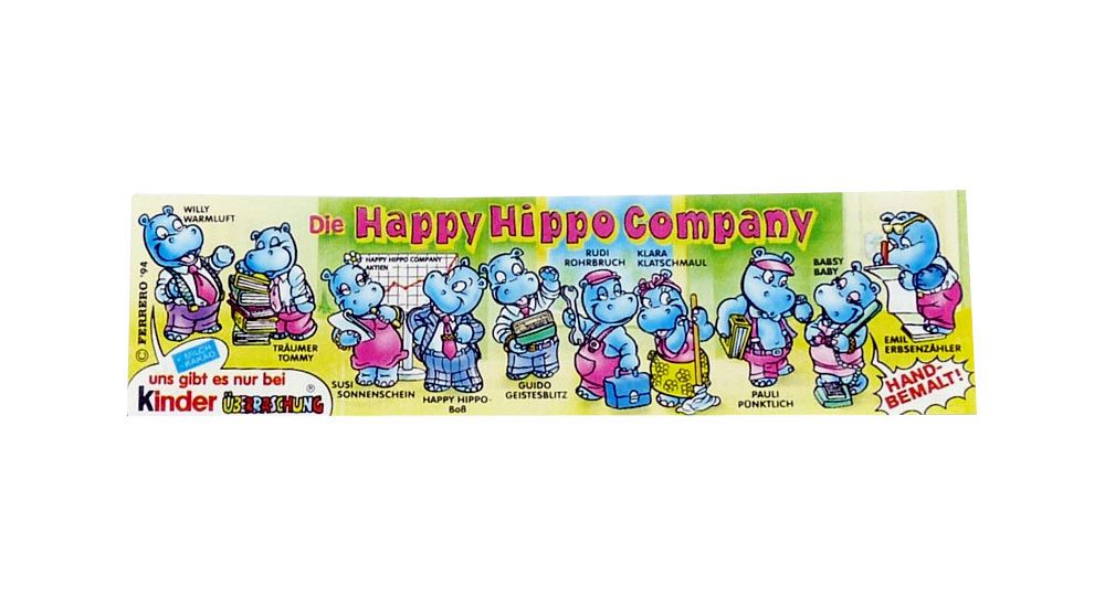 Komplettsatz 1 BPZ 1994 Happy Hippo Company KPS 