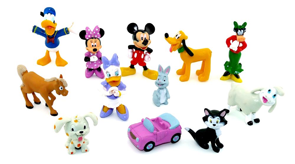 12 Buntstifte in Pappkarton mit Abbildung Disney Figuren Micky Mouse Minnie