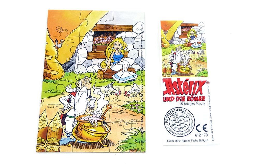 PUZZLE: Asterix in Amerika alle 4 BPZ Superpuzzle Herkunft nicht Ferrero 