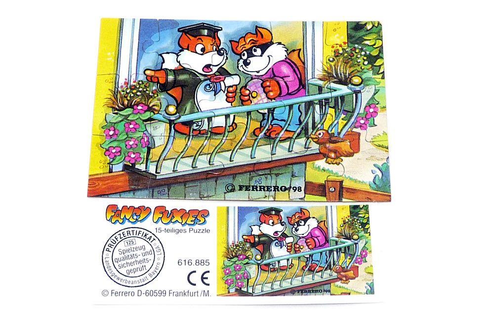 Superpuzzle + 4 BPZ 1. Serie Spielzeug 1998 