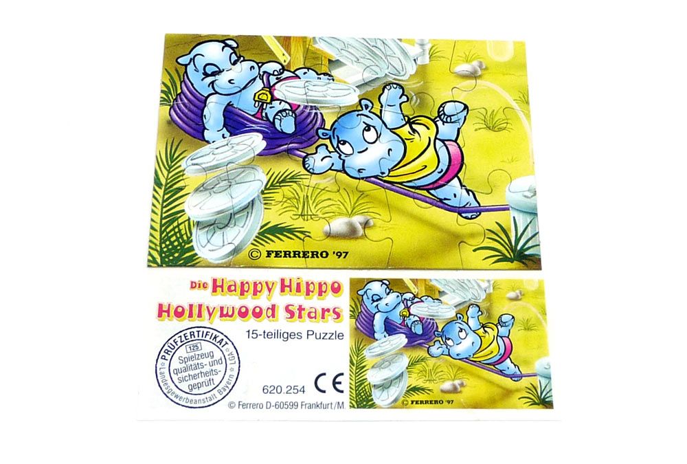 alle BPZ in Hüllen Happy Hippo Hollywood Superpuzzle PUZZLE 