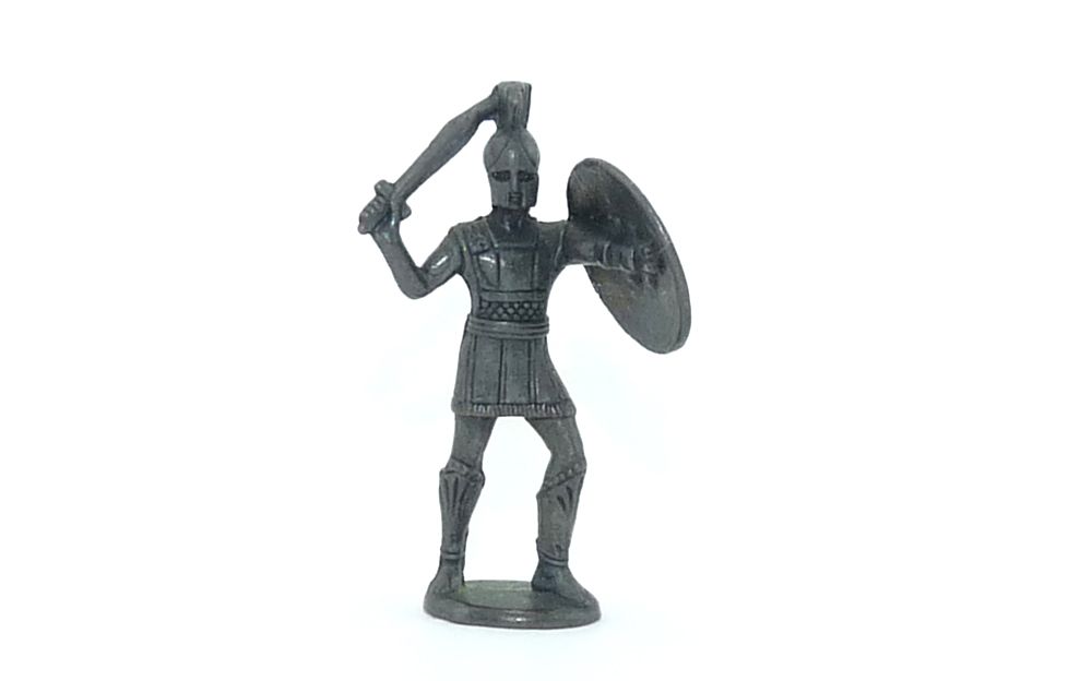 brüniert Ferrero Metallfigur Griechischer Krieger Spartaner Hoplit 