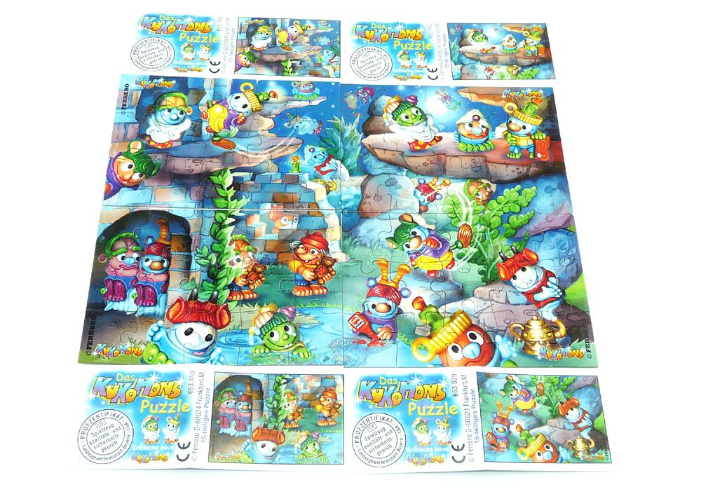alle 4 BPZ Superpuzzle PUZZLE: Spielzeug 1. Serie 1999 