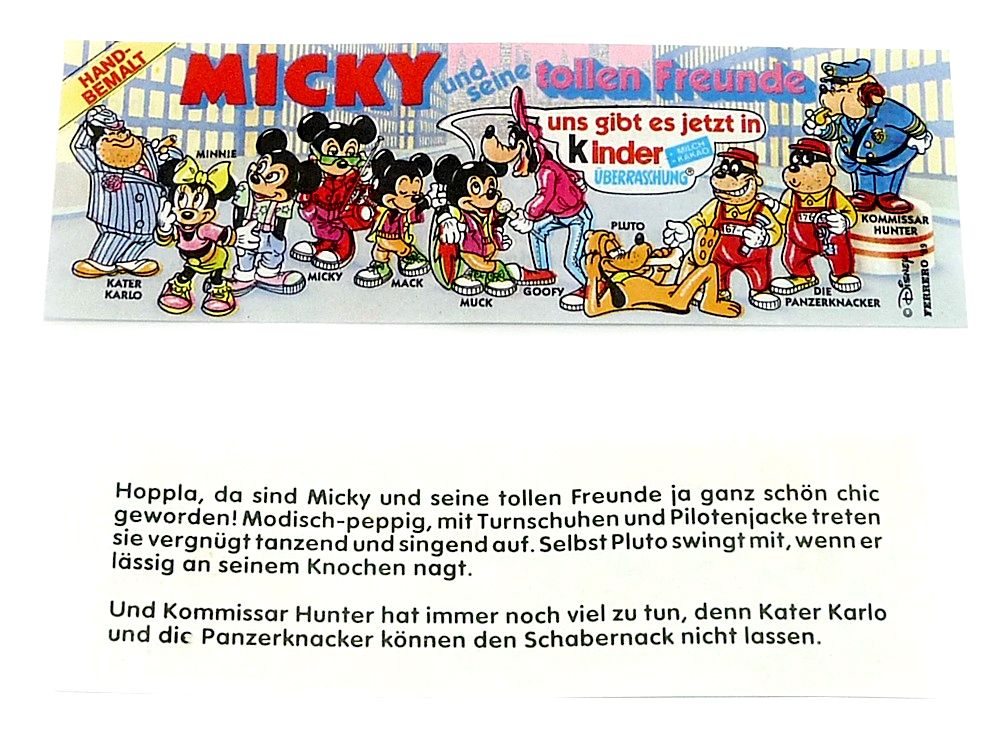 Freie Auswahl der Einzelfiguren von Micky und seine tollen Freunde von 1989 