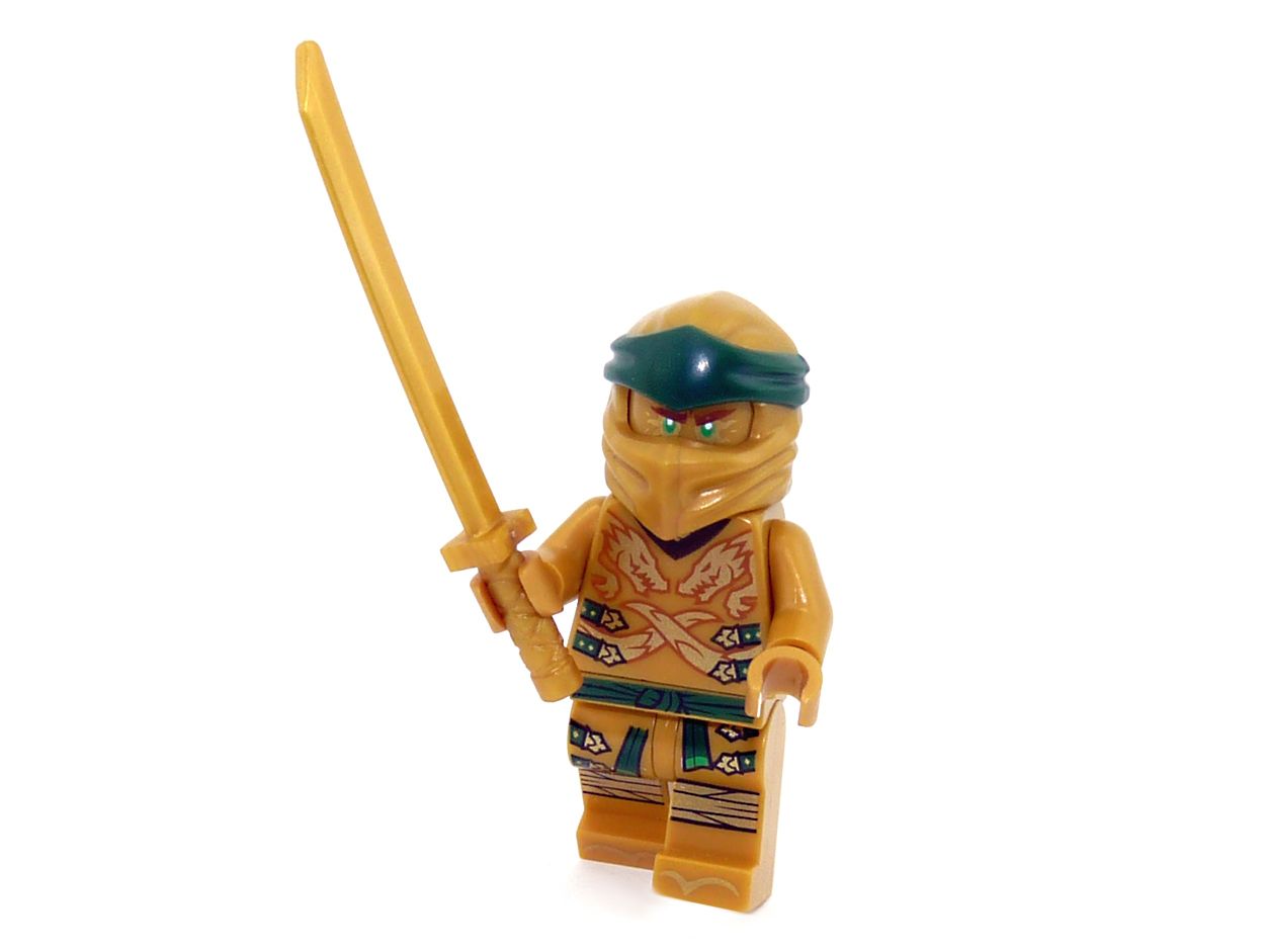 2 Stk Lego Ninjago Figurenteil goldener Ninja LLoyld Kopfbedeckung  98133 