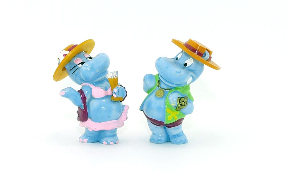Happy Hippos Traumschiff Ferrero Ü-Ei Satz 1992  mit 2 BPZ & 1 BA 