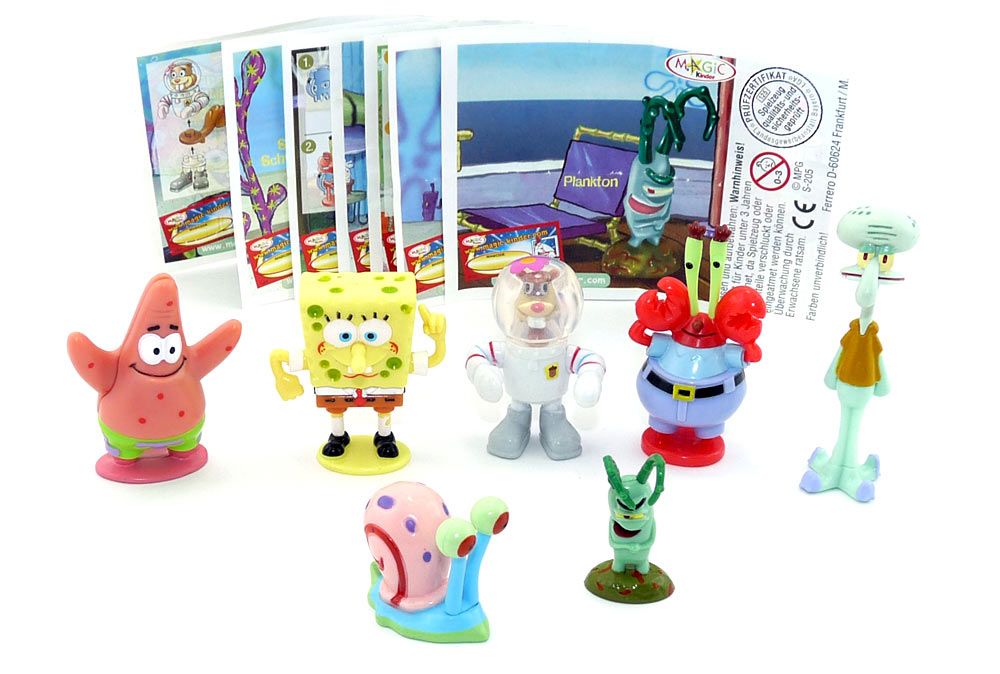 Ü-Ei SpongeBob Schwammkopf 2005 Einzelfiguren zur Auswahl 