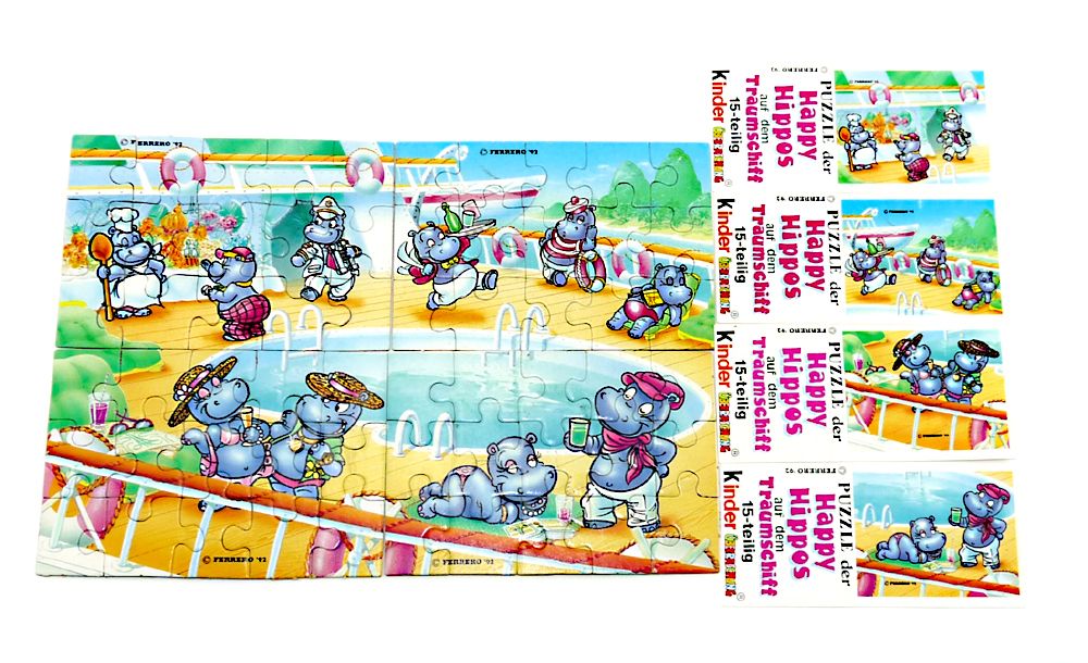 alle 4 BPZ Superpuzzle Happy Hippo Traumschiff PUZZLE