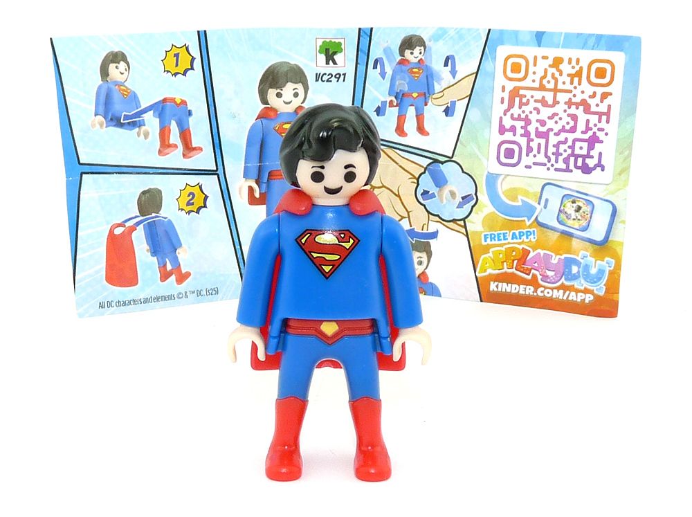 Superman von den DC Playmobile 2025 mit Beipackzettel [Kennung VC291]