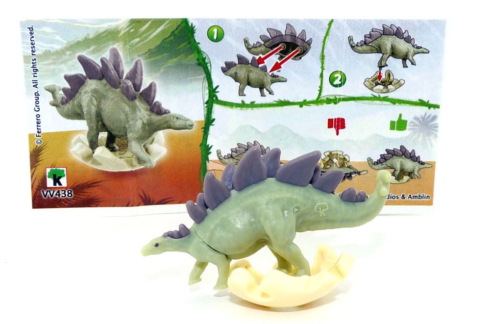 Ü-Ei 2021 unbespielt Stegosaurus und BPZ VV438 Jurassic 2021 