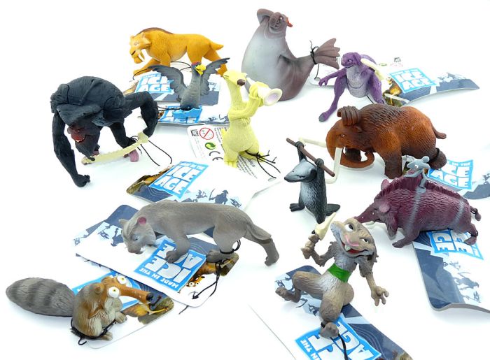 Alle 12 Figuren von Ice Age 4 "Voll verschoben" von der Firma Fun Trading