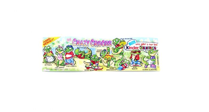Beipackzettel der Crazy Crocos von 1993