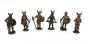 Wikinger Figuren mit allen 6 Figuren der Serie aus Kupfer 40mm (Metallfiguren)