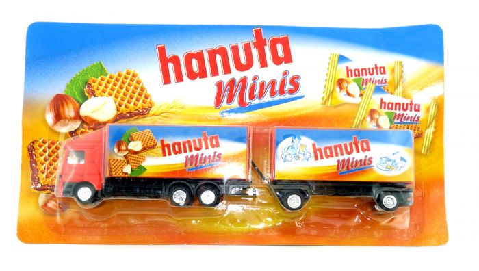 HANUTA minis Truck Modell LKW Sammeltruck OVP - Werbetruck