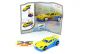 Sportwagen in gelb blau mit Beipackzettel und Aufkleber auf Folie (Spielzeug 2008)