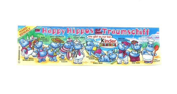 Beipackzettel vom Happy Hippo Traumschiff ohne ZDF Kennung