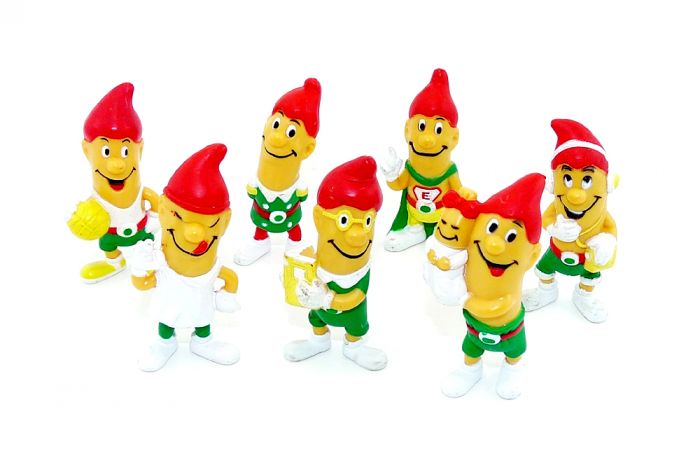 Sieben Eberswalder Würstchen als coole Sammelfiguren