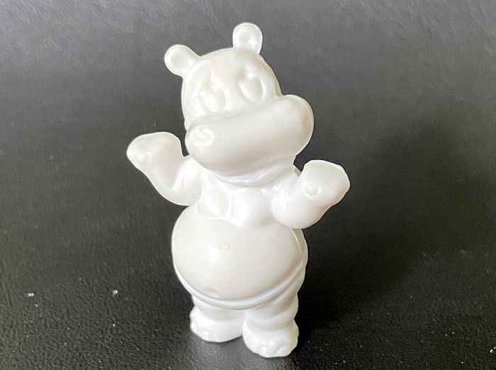 Rohling von Happy Hippo Fitness. Grundmaterial weiß (Ü-Ei Rohling)