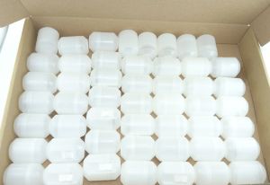 50 transparente einteilige Kapseln. Maße 30mm mal 45mm