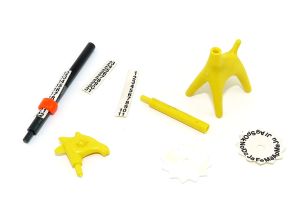 Helma, die ALTE Kalendergiraffe mit 3 Aufklebern komplett