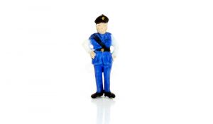 Polizist - Polizei Figur mit weißen Ärmeln (Alte Figuren)