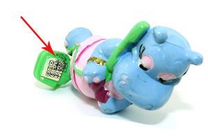 Babsy Baby, wo der Nummernblock auf dem Telefon doppelt gedruckt wurde und das noch um 90 Grad versetzt