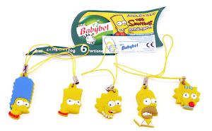 Figurenset Simpsons 5 Anhänger (Firma Babybel)