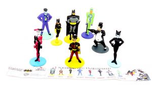8 Figuren von BATMAN mit Beipackzettel (SALATI PREZIOSI)