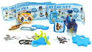 Spielzeug Satz von ICE AGE 4 mit acht Spielzeugen zur Serie mit allen Beipackzetteln