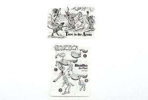 Beipackzettel von Benito das Pferd  aus der Serie (Tiere in der Arena) deutsch von 1988 