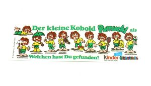 Beipackzettel der Serie Der kleine Kobold Pumuckl in TOP Zustand