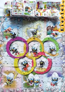 Superpuzzle von Calimero Olympiade, alle 9 Ecken + 9 BPZ