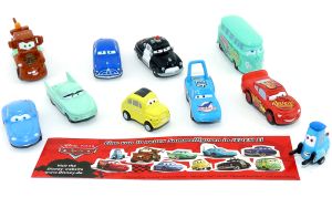 Disney Cars Figuren Satz mit 10 Wagen von PIXAR + Beipackzettel