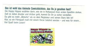 Happy Hippo Hollywood Stars Mini Comic mit Zettel (Comic Büchlein)