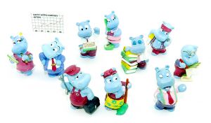 Alle 10 Figuren der Happy Hippo Company (Komplettsätze)