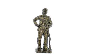 Westmänner I, David Crockett aus Messing (Metallfiguren)