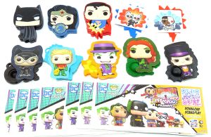 DC Funko Comic Heroes Zubehör Set mit allen 10 Inhalten
