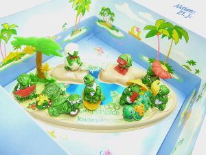 Insel Diorama der Teeny Tapsi Törtels noch im Karton von 1989 in sehr gutem Zustand