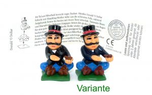 Donald O Dollar mit matter schwarzer Jacke aus der Serie "Im Tal der Trapper und Indianer" Beipackzettel 
